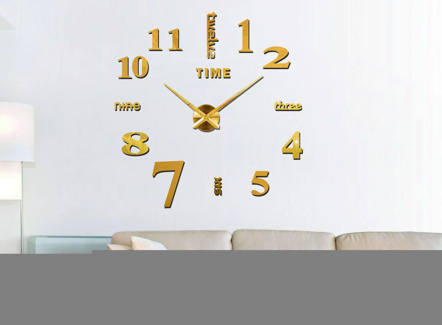 Reloj de pared 015 - 120cm x 120 cm