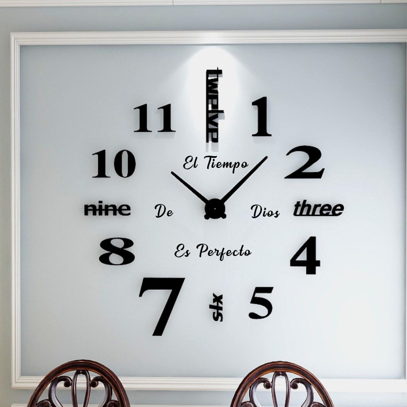 Reloj de pared 015 - 120cm x 120 cm