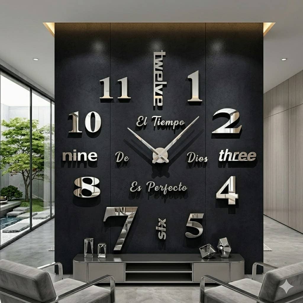 Reloj de pared 015 - 120cm x 120 cm