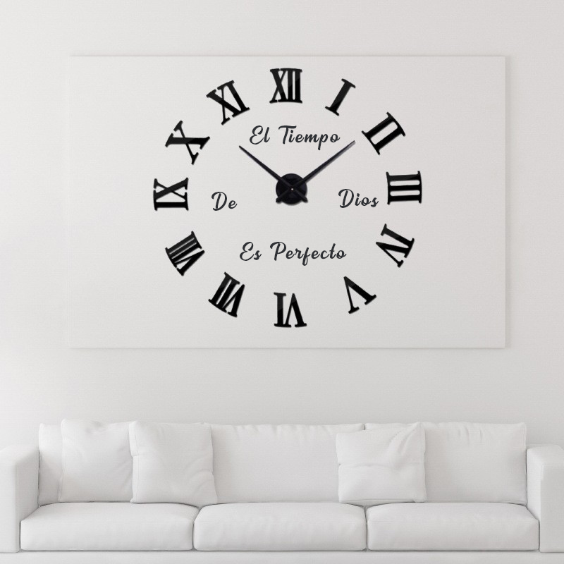 Reloj de pared 019 - 120cm x 120 cm