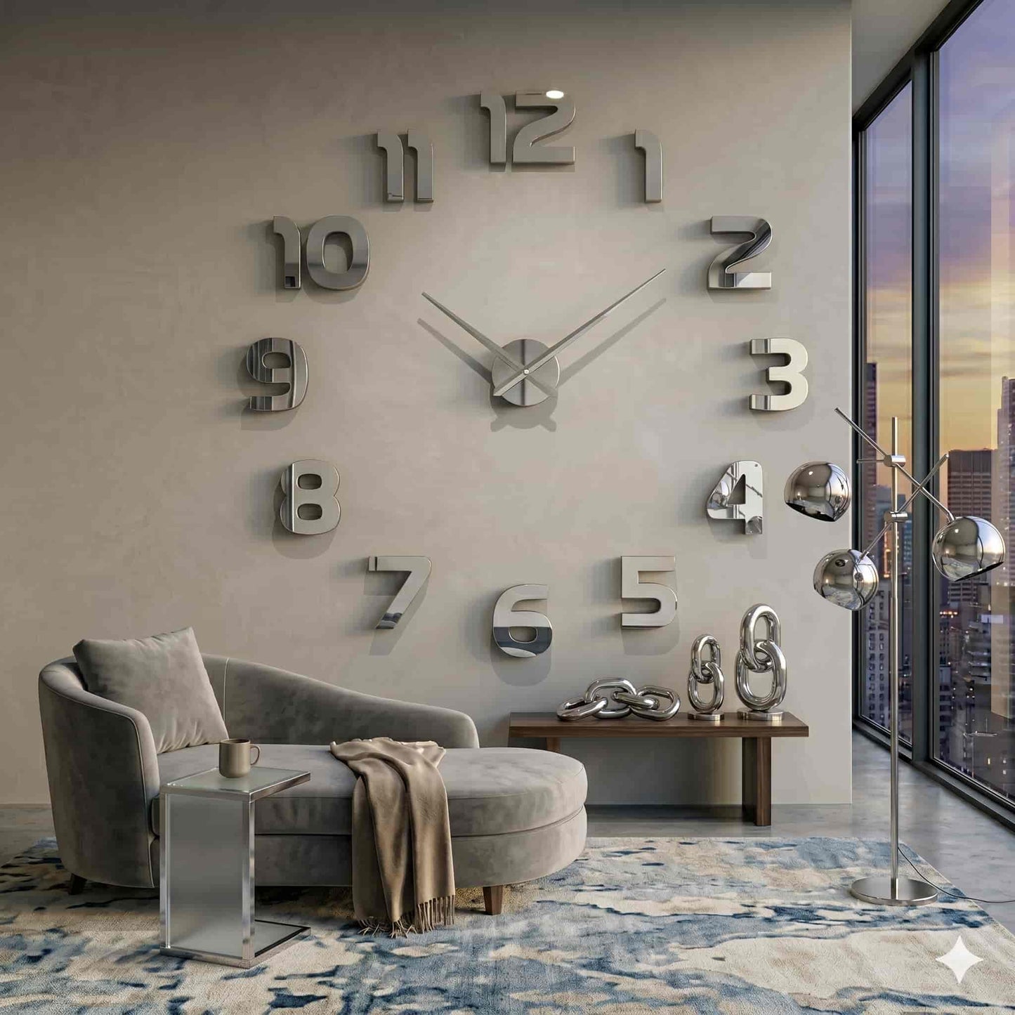 Reloj de pared 002 - 120cm x 120 cm