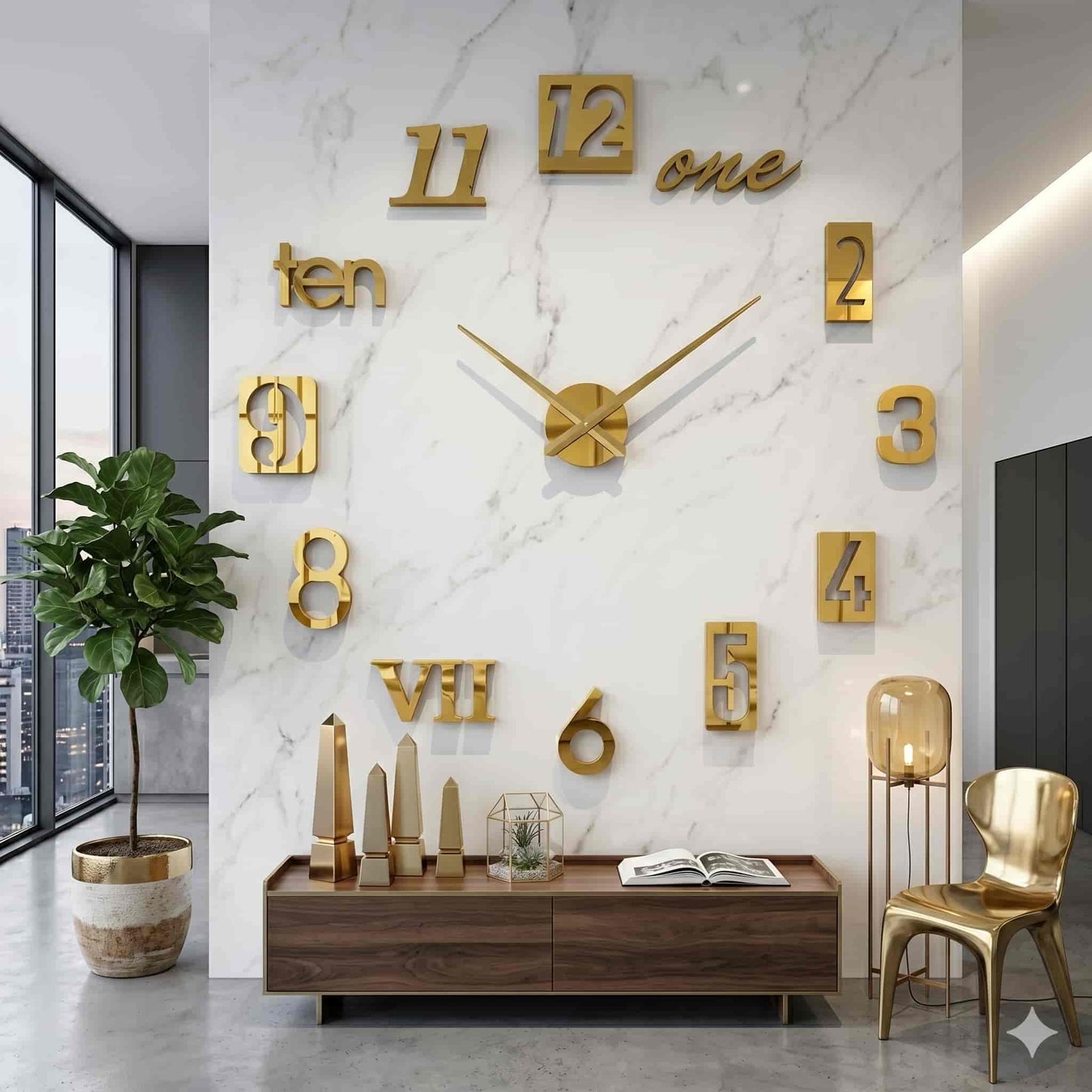 Reloj de pared 007 - 120cm x 120 cm