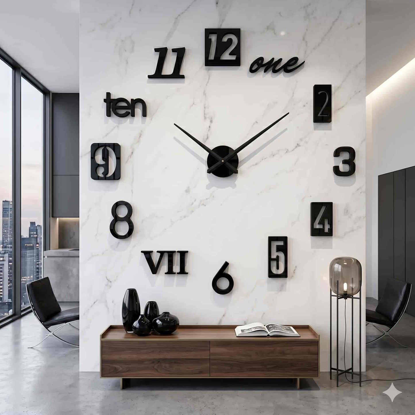 Reloj de pared 007 - 120cm x 120 cm
