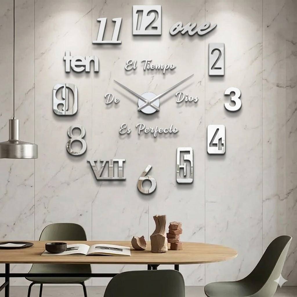 Reloj de pared 007 - 120cm x 120 cm