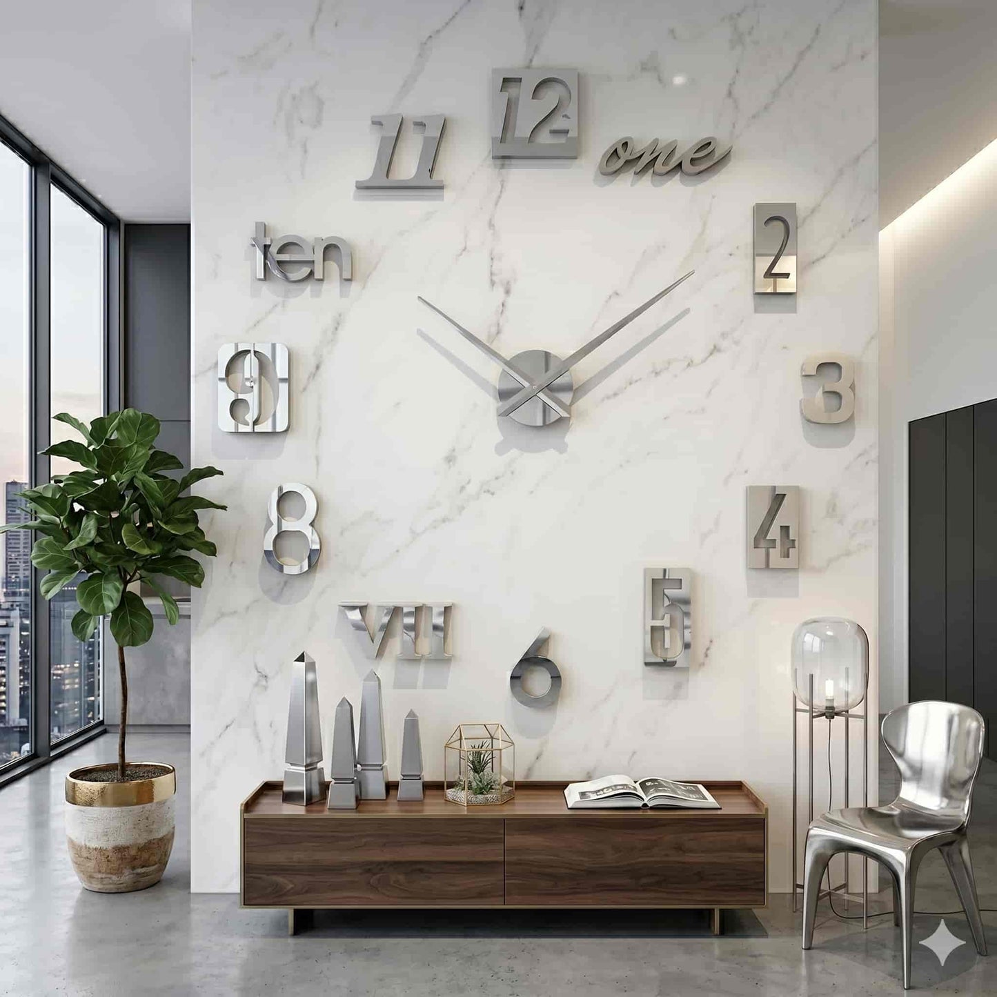 Reloj de pared 007 - 120cm x 120 cm