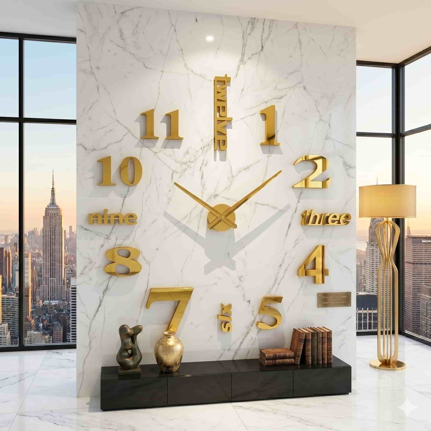 Reloj de pared 015 - 120cm x 120 cm