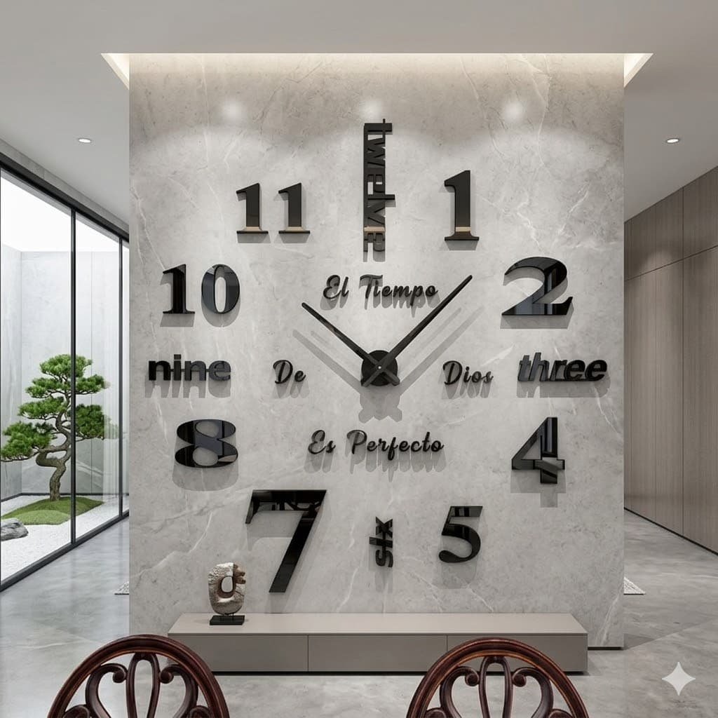 Reloj de pared 015 - 120cm x 120 cm