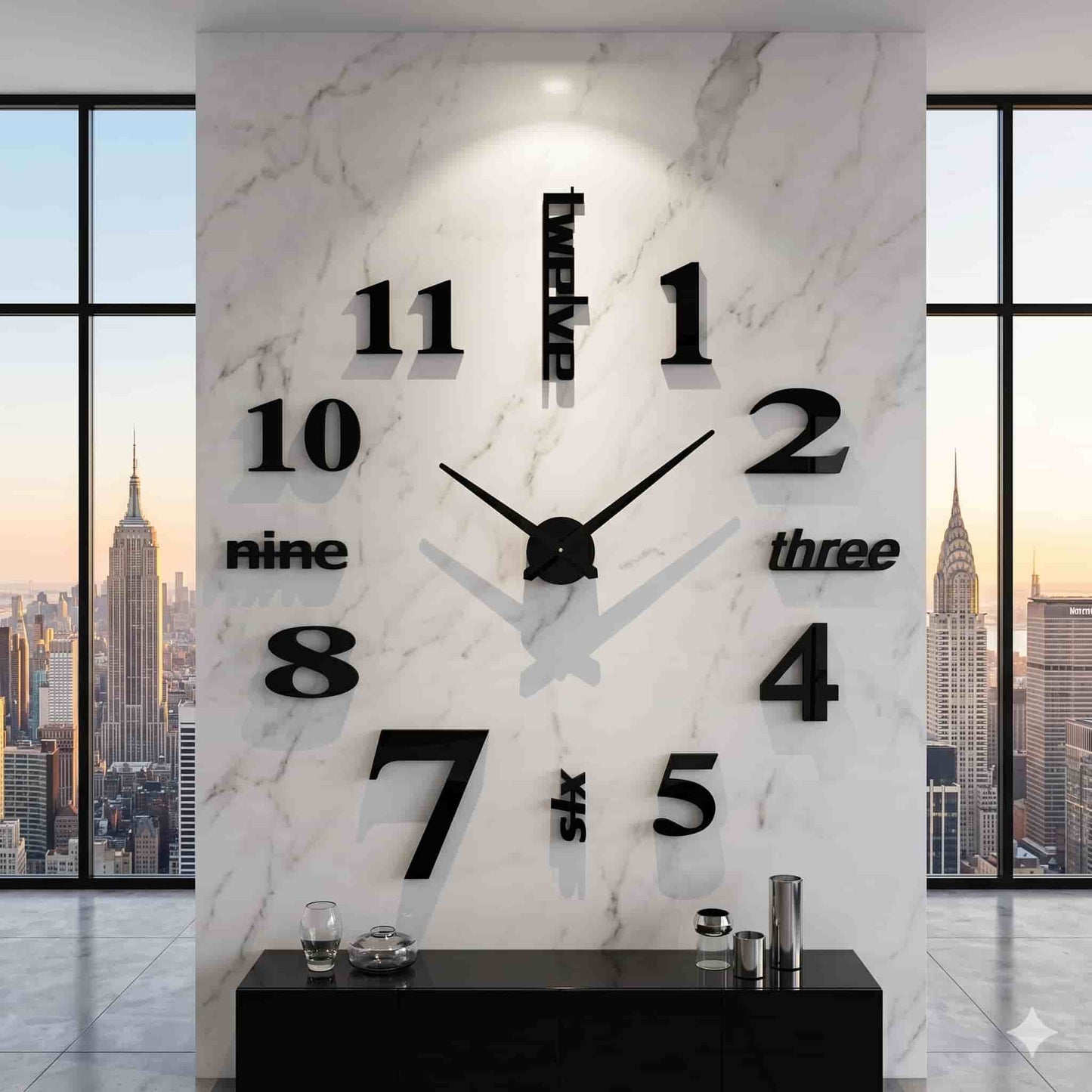 Reloj de pared 015 - 120cm x 120 cm