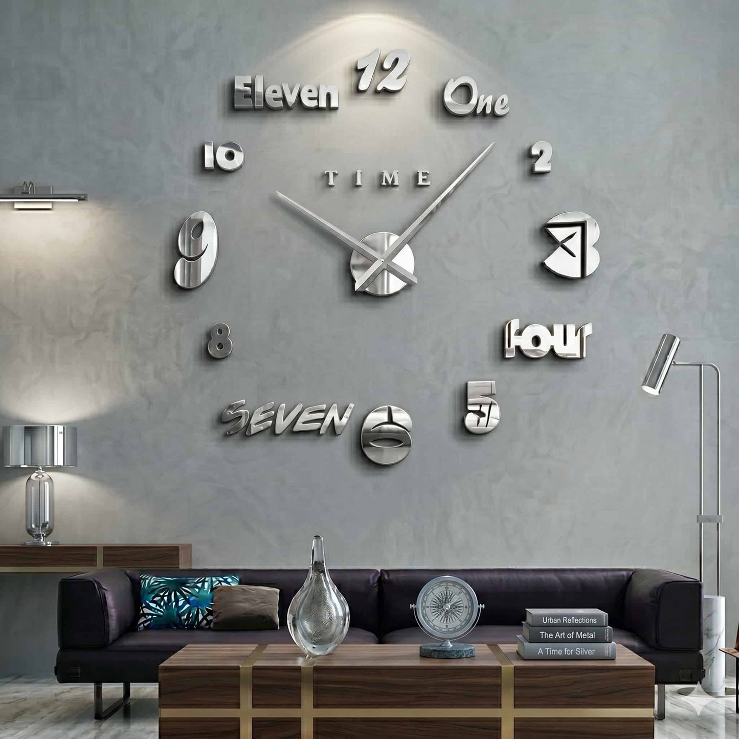 Reloj de pared 022 - 120cm x 120 cm