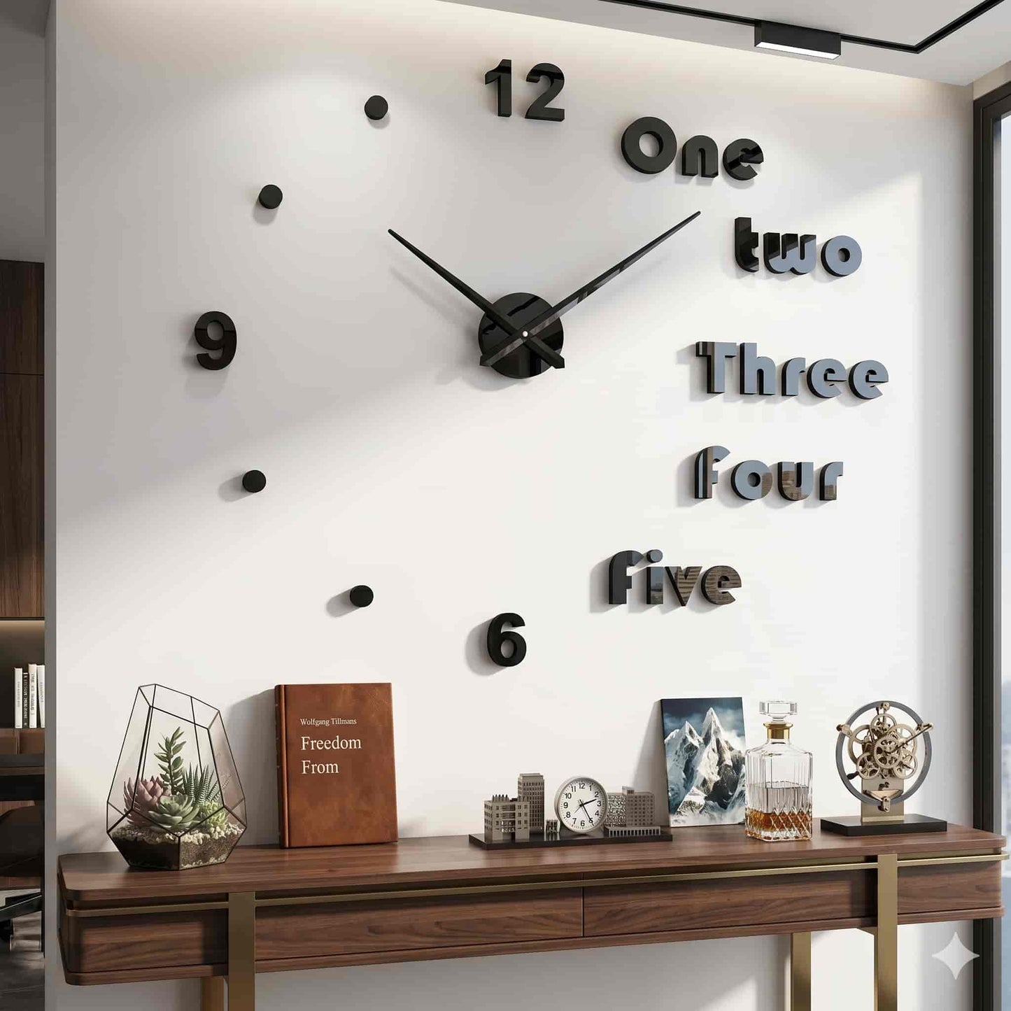 Reloj de pared 1728 - 120cm x 120 cm