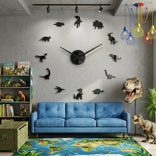 Reloj de pared KL358 Negro - 120 cm x 120 cm