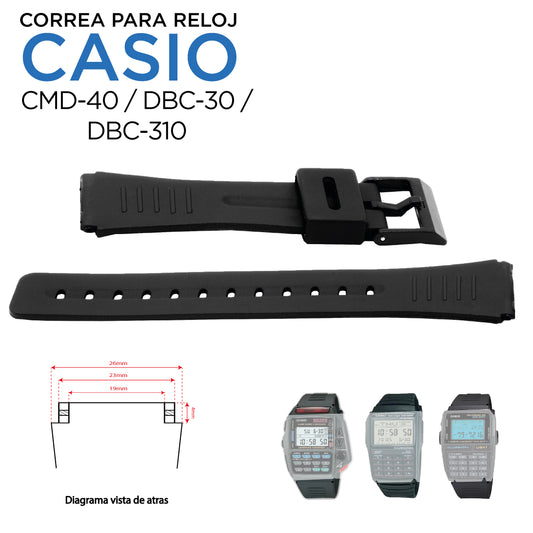 Pulso Correa reloj Casio CMD-40 / DBC-30 / DBC-310 (10285353)