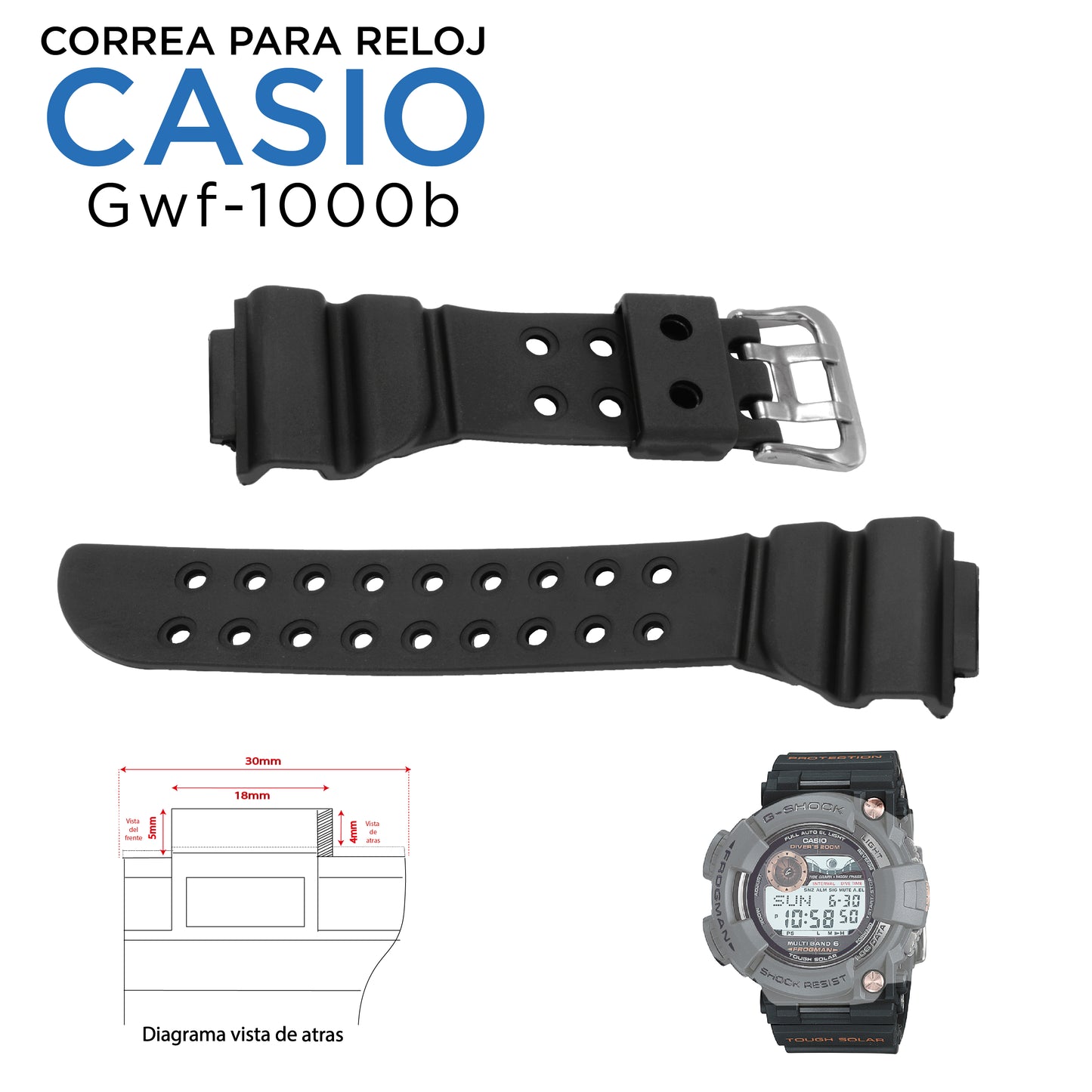 Pulso Correa reloj Casio G-shock  Gwf-1000b Gwf1000b