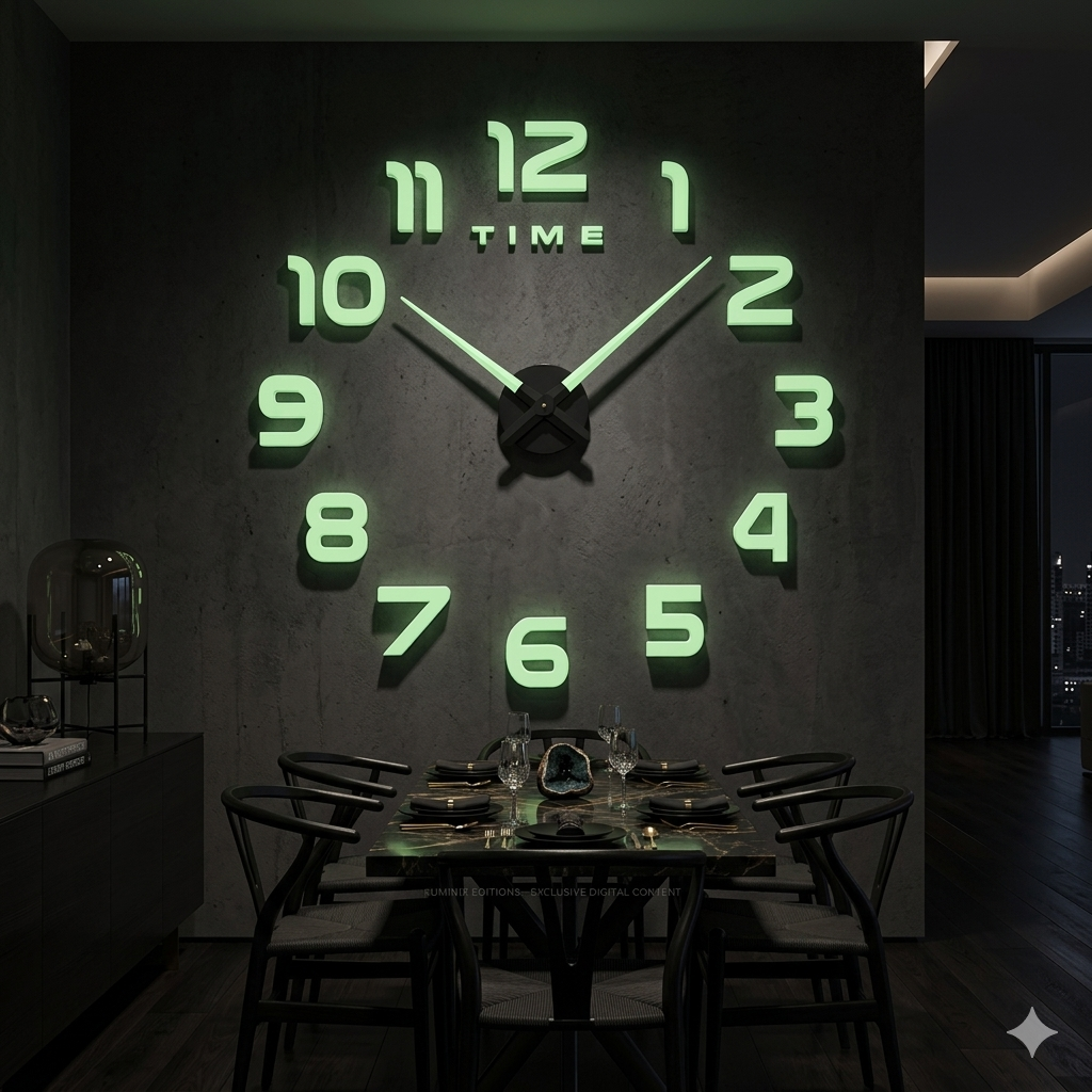 Reloj de pared 002 Brillante - 100cm x 100 cm